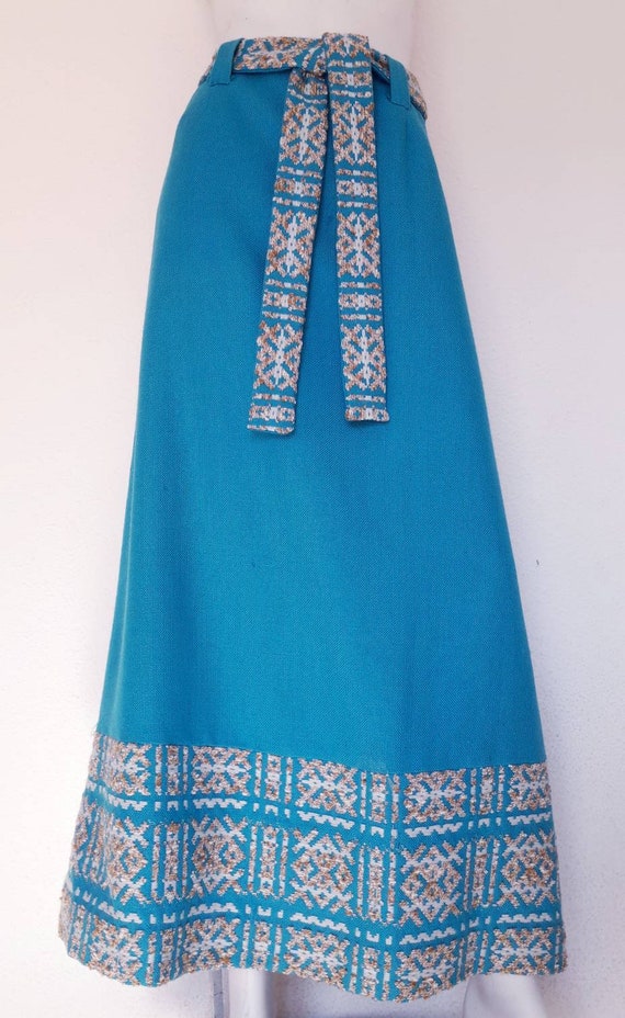 1970's Arola maxi skirt