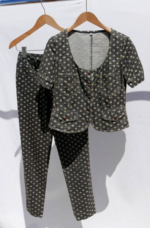Cool 1980s Moschino Jeans suit