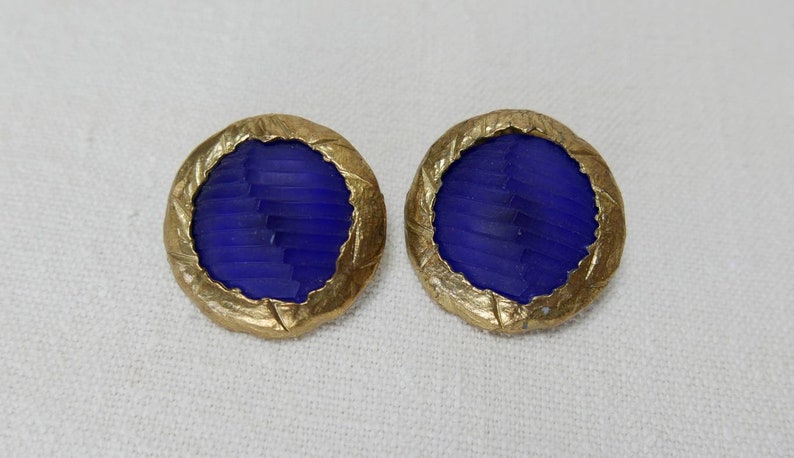 1980/'s Claude Montana clip on earrings