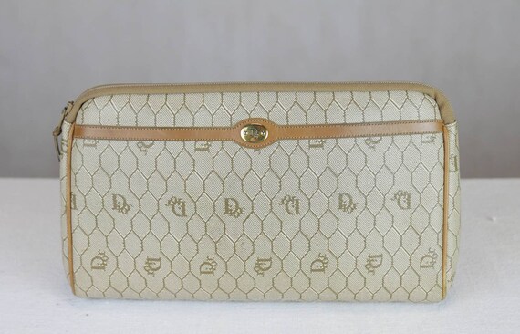 1980s Christian Dior honeycomb monogram bag