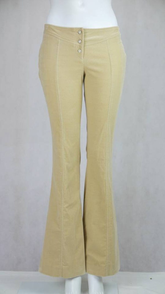 1990s Versace flare corduroy trousers