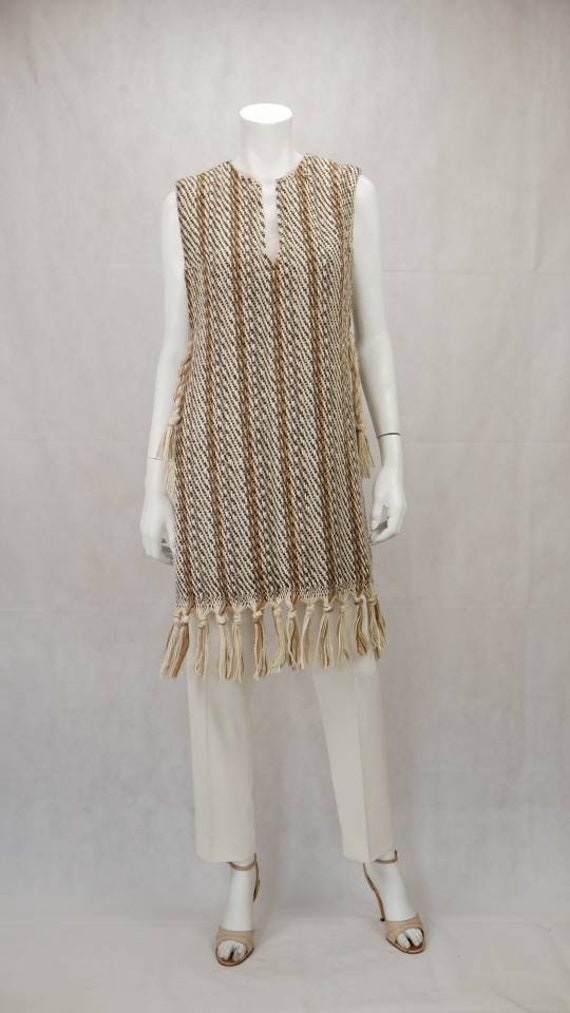 1970s knitted Maria Svatina poncho