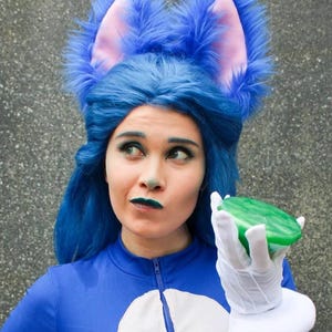 Sonic the Hedgehog Inspired Synthetic Lace Front Wig Cosplay