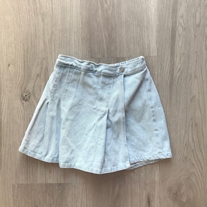 Xhilaration Stretchy Girls Denim Jean Skort Sz M 7/8