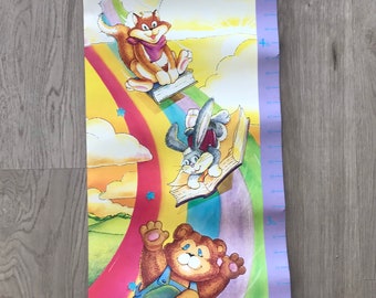 Vintage 1980s Gateway to Imagination Children’s Poster, Retro Kids Room Decor, Kids Growth Chart, 1988 Discovery Toys Inc, Reading Rainbow