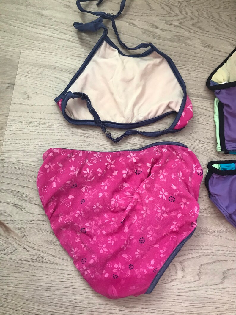 Lot of Vintage 1990's Girls Swimsuits Bathing Suits Needs Repair Sizes