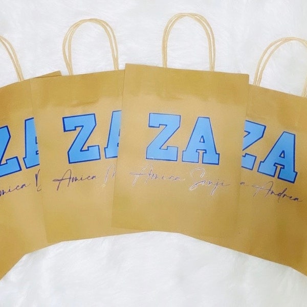 Zeta Amicae Gifts | 1948 Gift Bag | ZA Personalized | Finer Friend Service | Sisterhood | ZPhiB | Royal Blue Carolina | Amica