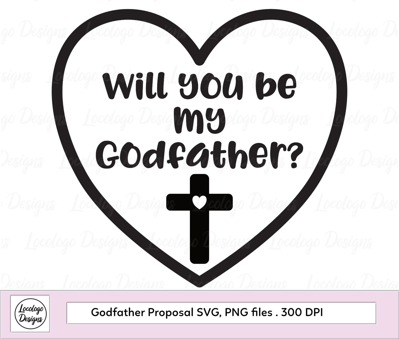 Godfather SVG Will You Be My Godfather Godfather Clip Art | Etsy