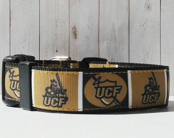 UCF 1"(w) Dog Collars & Leashes sold individually.