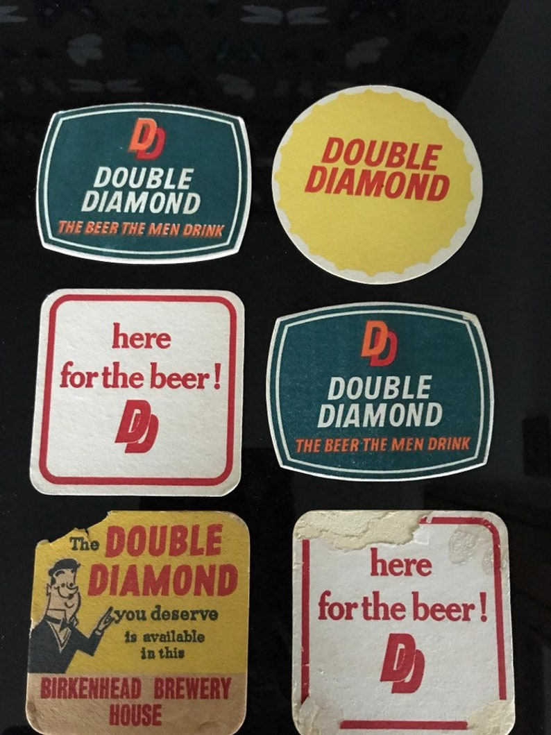 Vintage Beer Mats Various Brewers Etsy UK