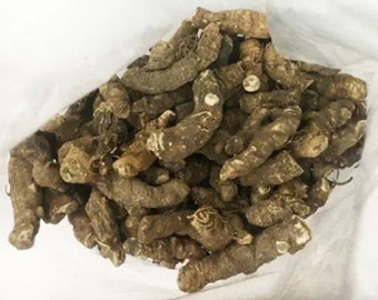 Aconitum heterophyllum - Dried roots 100 Grams, Bulbs Atish, Atis, Ativish | Rare Medicinal Herbal, Adavidayam Herb.