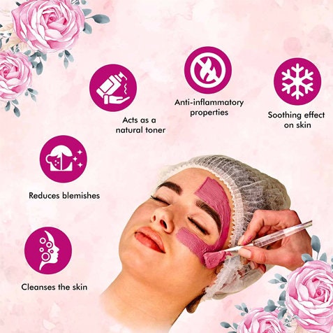 Organic Rose Petal Powder Face Mask for Fairness, Tanning & Glowing  Skin,100g