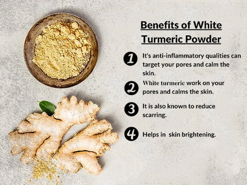 White Turmeric Powder For Face, Kasturimanjal Powder, Kasturi Turmeric Powder, Body Pack, Turmeric Face Pack, Best for Acne, Pimples image 4