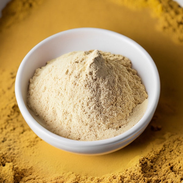 Poudre de curcuma blanc - Pour le visage, Poudre Kasturimanjal, Poudre de curcuma Kasturi, Enveloppement corporel, Masque facial au curcuma, Idéal pour l'acné et les boutons