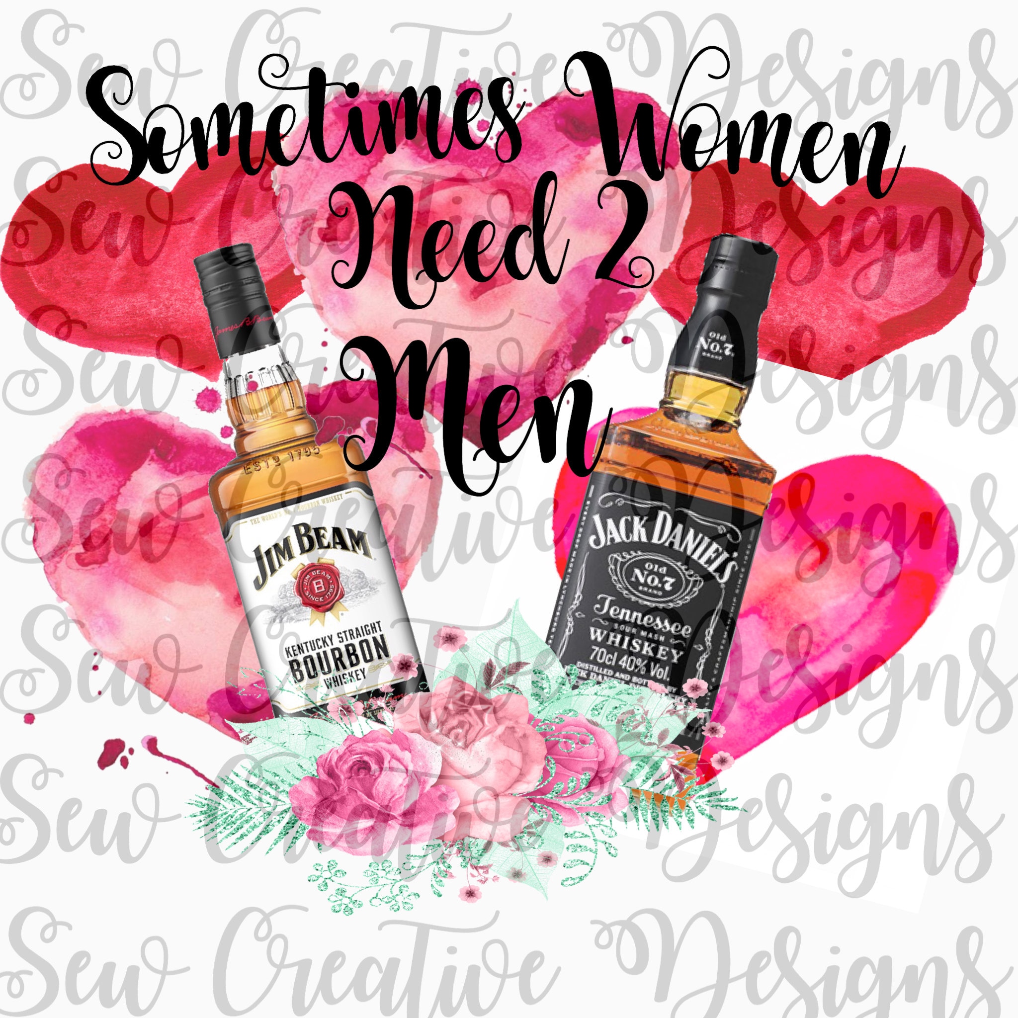 Jim Beam and Jack Daniels Love digital download png file ...