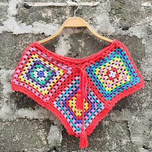 Boho Luxe Beach Hot Pants Seaside Colorful Handcrafted with Tassel Crochet Elegance for Summer