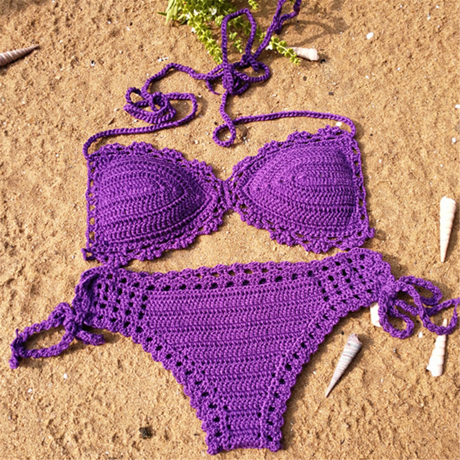 Boho Clothing Handmade Crochet Bikini Sexy Two-piece Swimming - Etsy