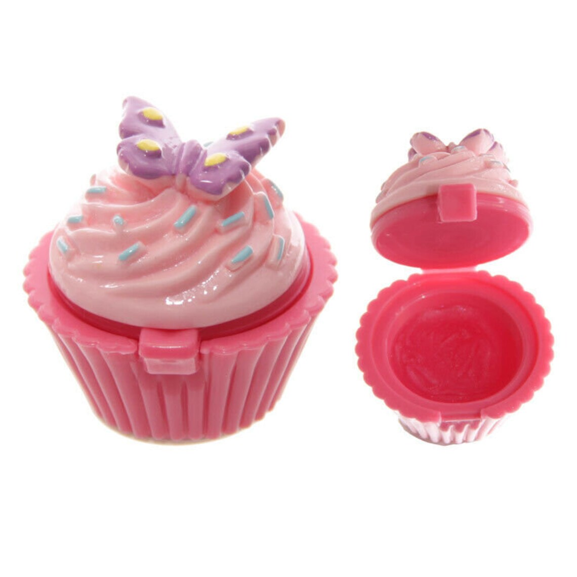 Women Cupcake Lip Gloss Beauty Parlour Make Up Lip Balm Etsy