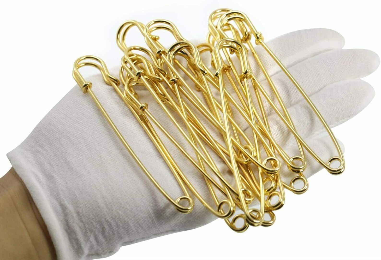 Big Size Metal Safety Pins Extra Large Gold Heavy Duty Safe Etsy UK