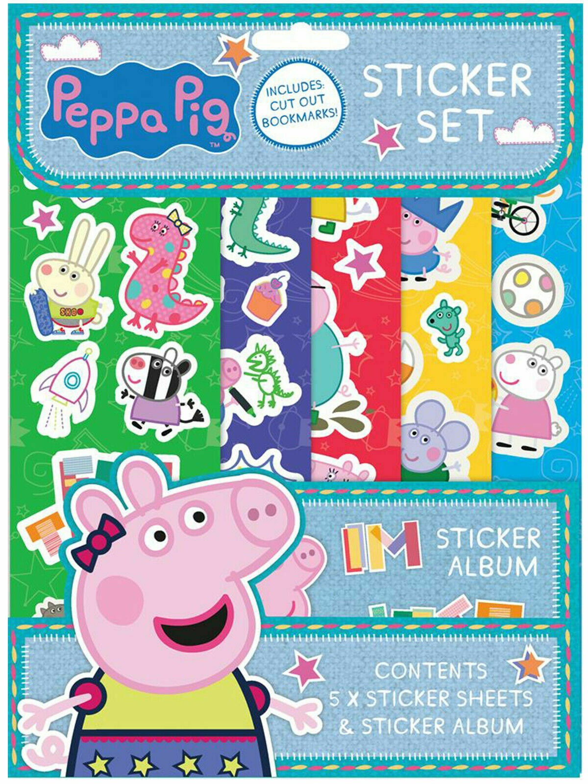 Peppa Pig Stickers and Bookmarks Kids Scrapbooking Labels - Etsy UK