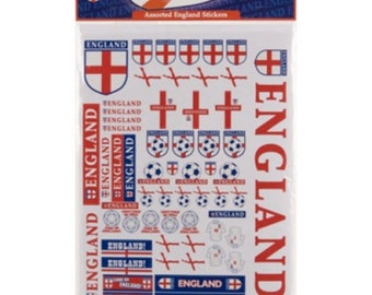 England Football World Cup A4 Stickers Sheet Collection Fun Activity Album Card High Quality Colorful St George Scrapbook
