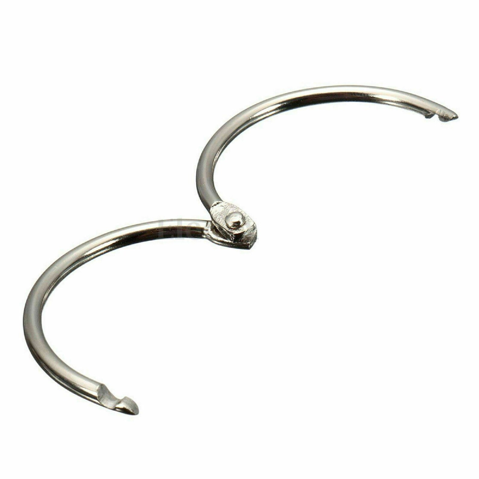 3545mm Silver Round Hinged Metal Split Key Ring Tag Hook Etsy UK