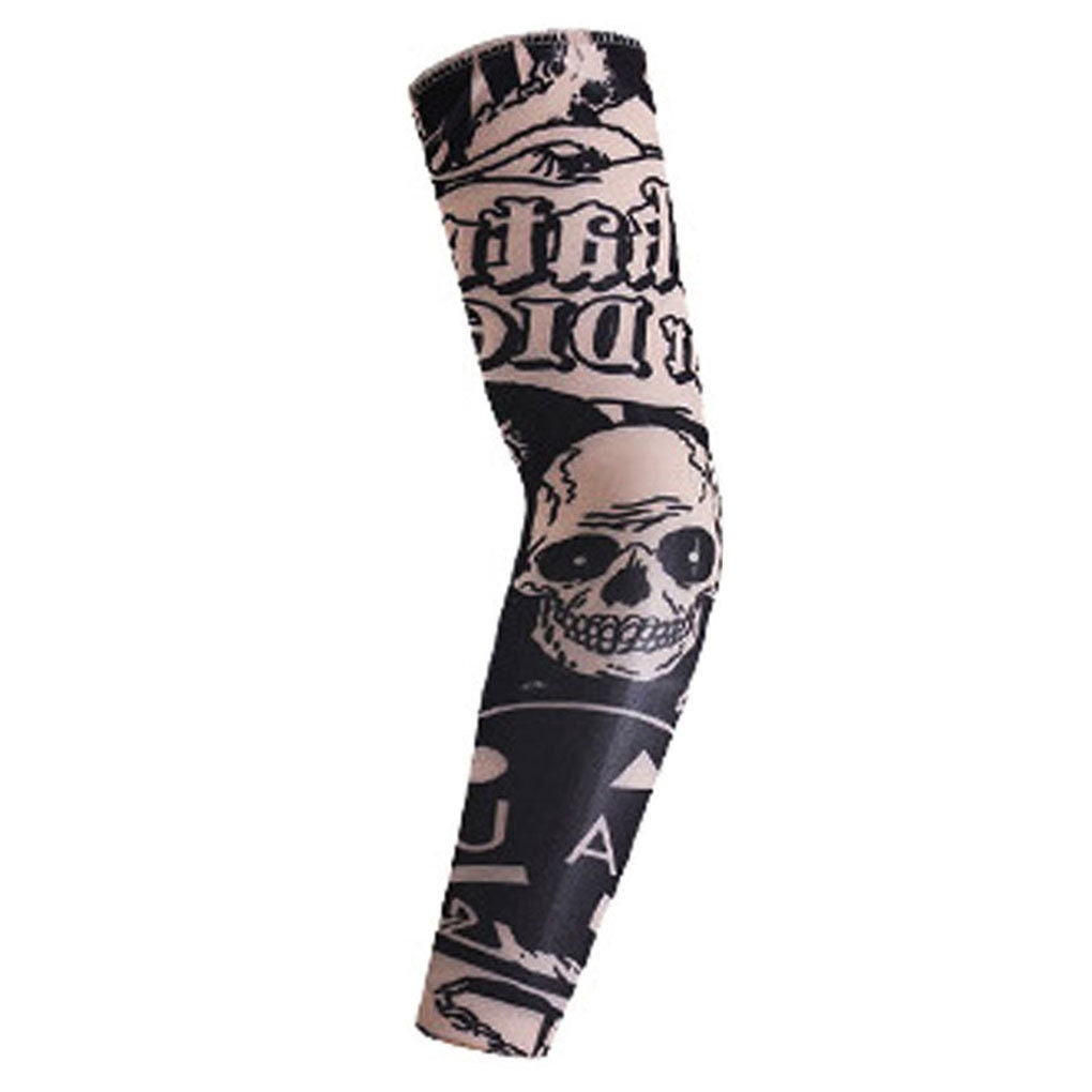 Stretchy Temporary Tattoo Sleeves UV Protection Arm Cycling Etsy