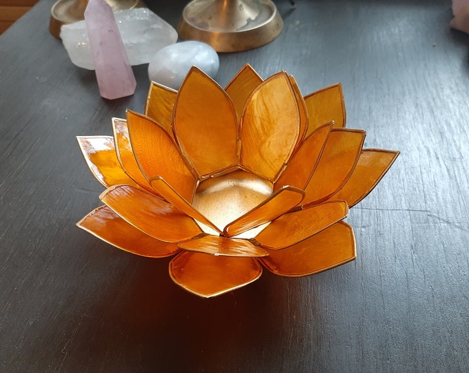 Lotus Tea Light Holder Etsy