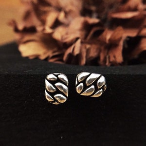 Plaits earring / handcraft  / Sterling silver