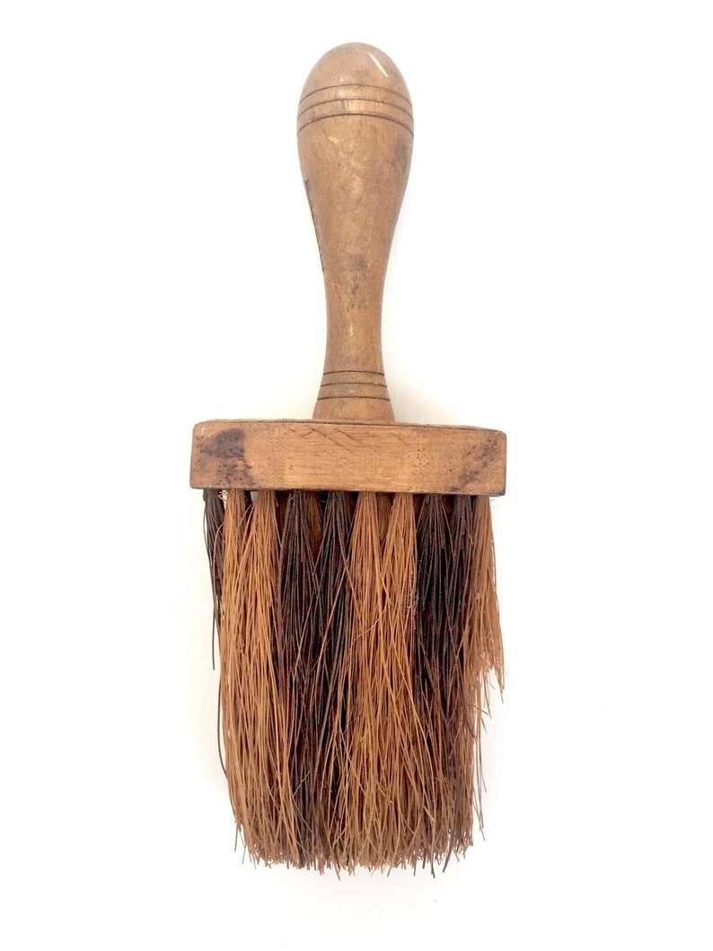 Clothes Brush Natural Bristle Vintage Brush Set Lint Brush Carved Wood