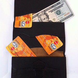 Vintage Leder Brieftasche - Herren Brieftaschen - Trifold Brieftasche für Männer - Kreditkartenhalter - Pocket Wallet - Reise Brieftaschen - schwarze LederBrieftasche