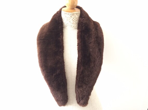 Real Fur Collar - Authentic Shearling Fur Coat Col