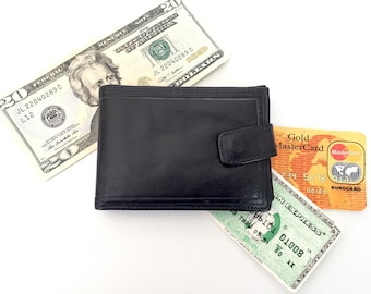 Leather Wallet with Money Clip - Mens Wallet - Leather Wallet Mens - Leather Money Clip Wallet for Men - Wallet Bifold Wallet Leather Men