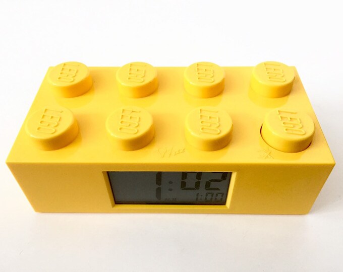 Lego Alarm Clock Lego Gifts Kids Bedroom Decor Lego Etsy