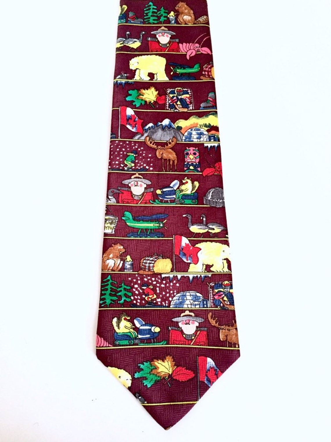 Canada Tie for Men Mens Ties Canadian Mountie RCMP Canada Geese Canada