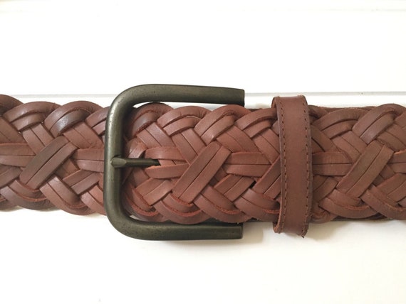 Leather Belt One Size Fits All Belt Boyfriend Belt Brass Belt Buckle Mens  Belt or Women's Belt Woven Leather Belts Hippie Boho -  Canada
