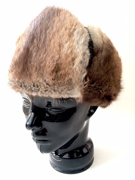 Real Fur Hat - Trapper Hat for Men or Women - Fur… - image 4