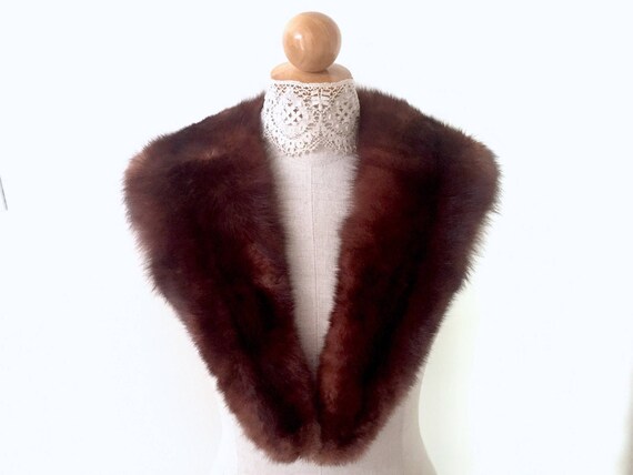 Real Fur Collar - Womens Fur Coat Collar - Vintage