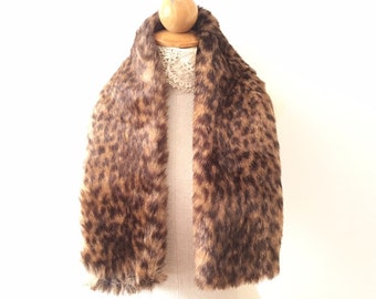 Fur Scarf - Faux Fur Womens Scarf - Ladies Scarf Fur Collar - Womens Fur Coat Collar Fur - Womens Winter Scarf - Womens Coat Scarf - Warm