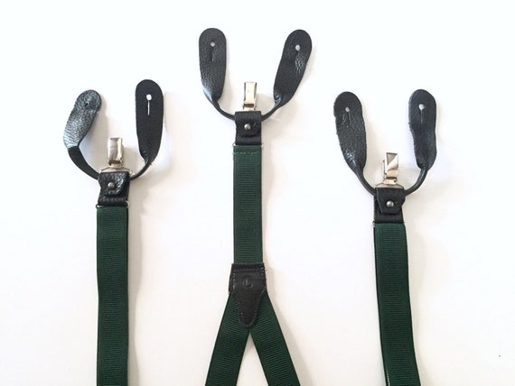 Mens Suspenders - Clip Suspenders - Button Suspend