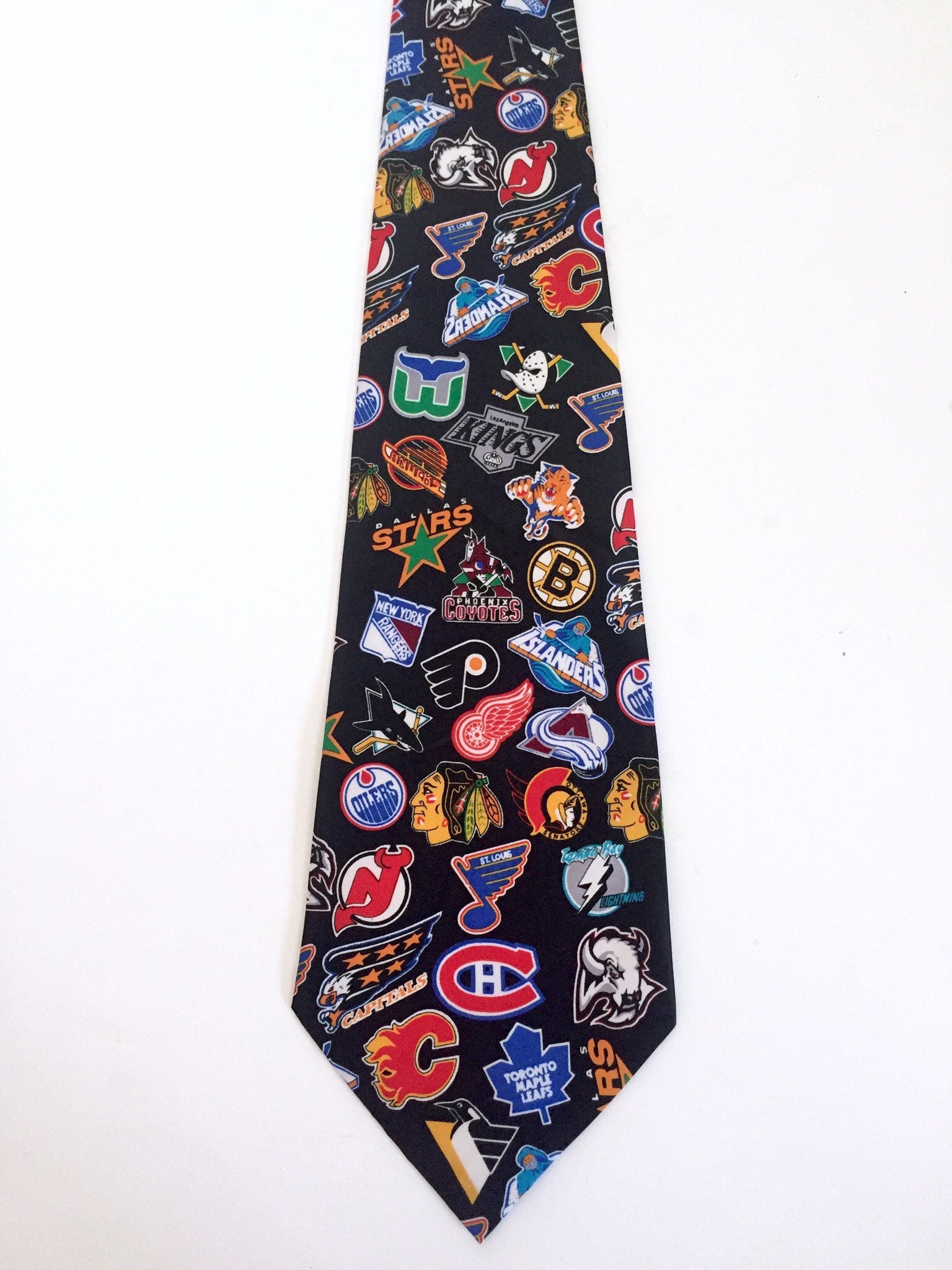 Hockey Tie For Men Mens Ties Stanley Cup Playoffs Hockey Etsy