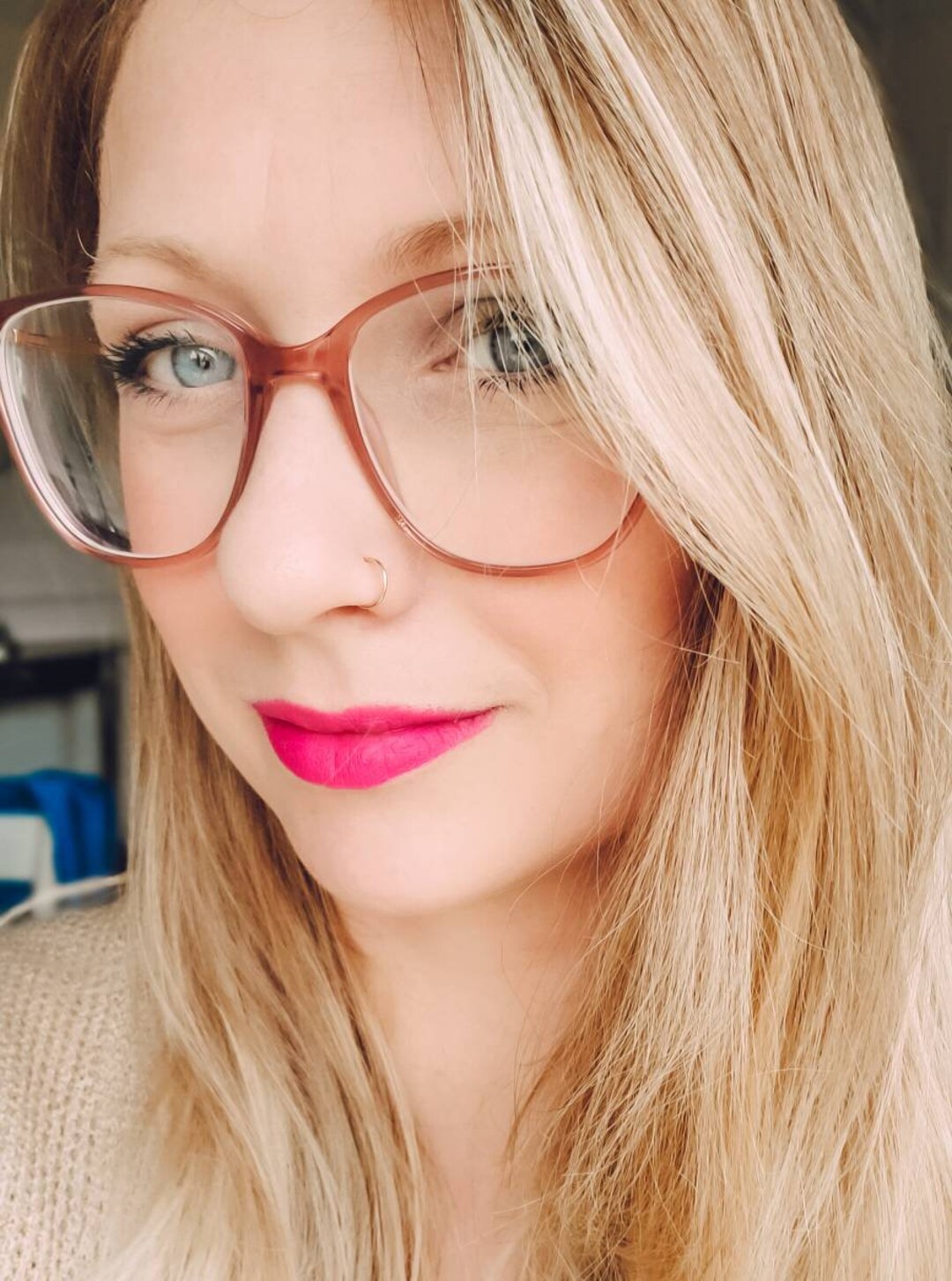 Faux Nose Ring Fake Nose Ring Rose Gold Nose Ring Rose Etsy Canada