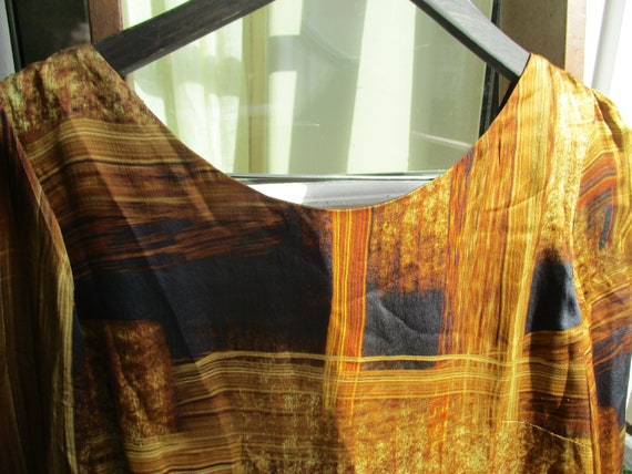BIBA dress burnt brown golden nuances icon designe