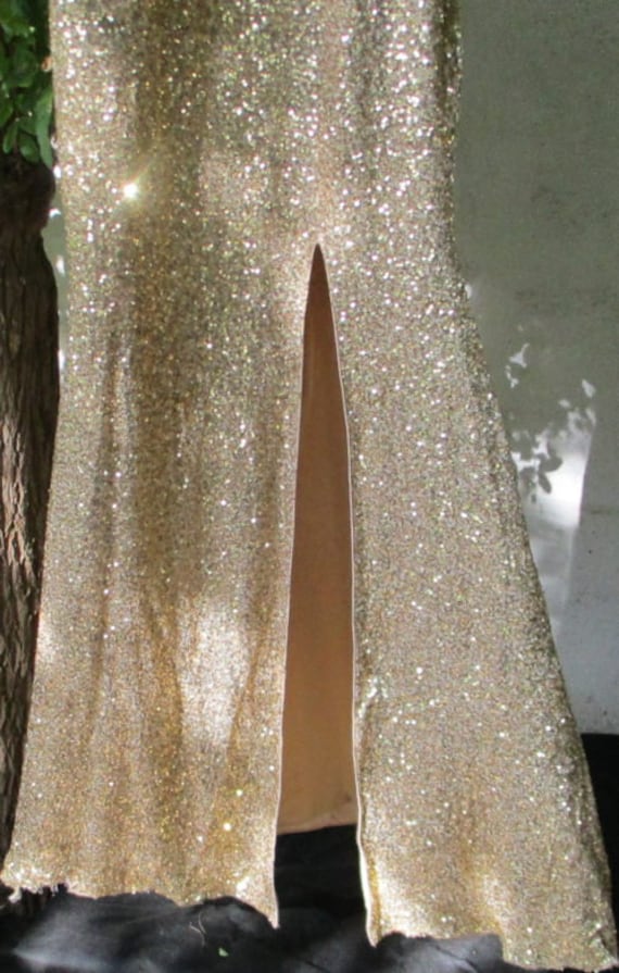 LONG GOLD DRESS long dress small golden sequins