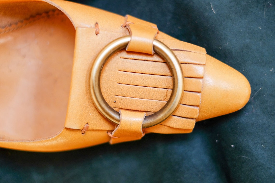 ysl yellow heels