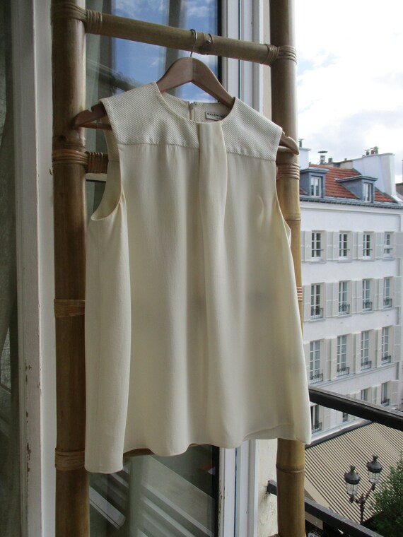 BALENCIAGA TOP SILK blouse Balenciaga silk top in