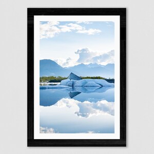 Icebergs in a Glacier Lake Fine Art Print | Glacier Lake