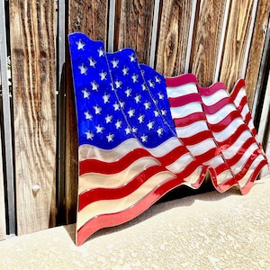 American Flag Wall Metal Sign