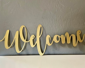 Welcome Metal Sign