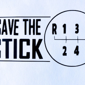 Save the Stick / Sticker / Sticker / Autosticker / Autosticker / Raamsticker / Raamsticker / Vinyloverdrukplaatje